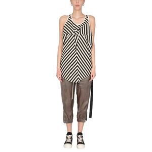 DRKSHDW Women's Twisted Stripe Tank Top Women IVORY T-Shirts & Tops